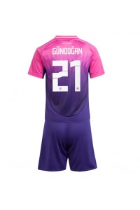 Duitsland Ilkay Gundogan #21 Babytruitje Uit tenue Kind EK 2024 Korte Mouw (+ Korte broeken)